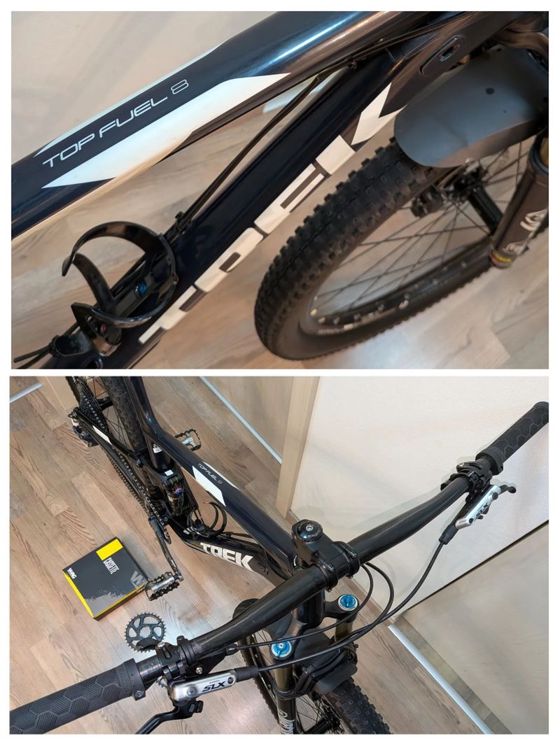 Trek Top Fuel 8 - xc/maraton - TOP STAV - FOX, SRAM X01, Shimano SLX, Bontrager TLR, Truvativ