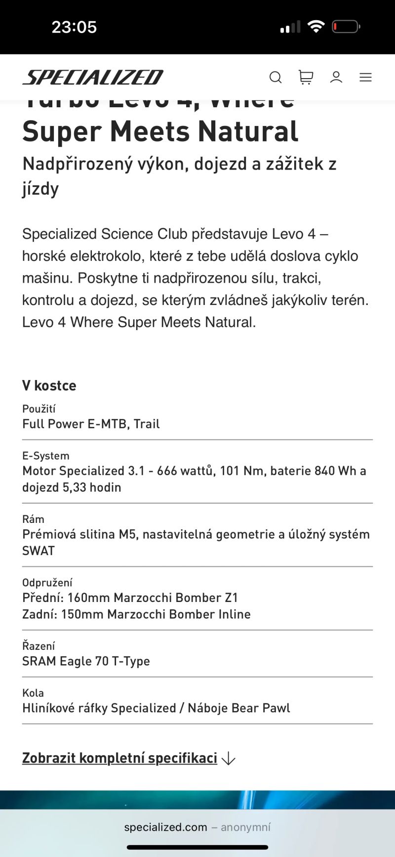 Specialized Turbo levo 4aloy