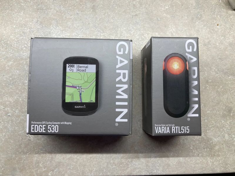 Garmin Edge 530 a Varia RTL515