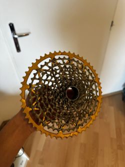 Kazeta GARBARUK 12-speed, 10-52 zubů pro SRAM XD, zlatá, 336g