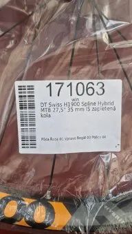 Přední zapletené kolo DTSwiss H1900 Spline Hybrid 27,5" 35m