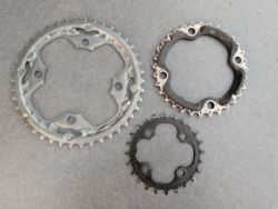 převodníky Shimano Deore 104/64mm 3x10