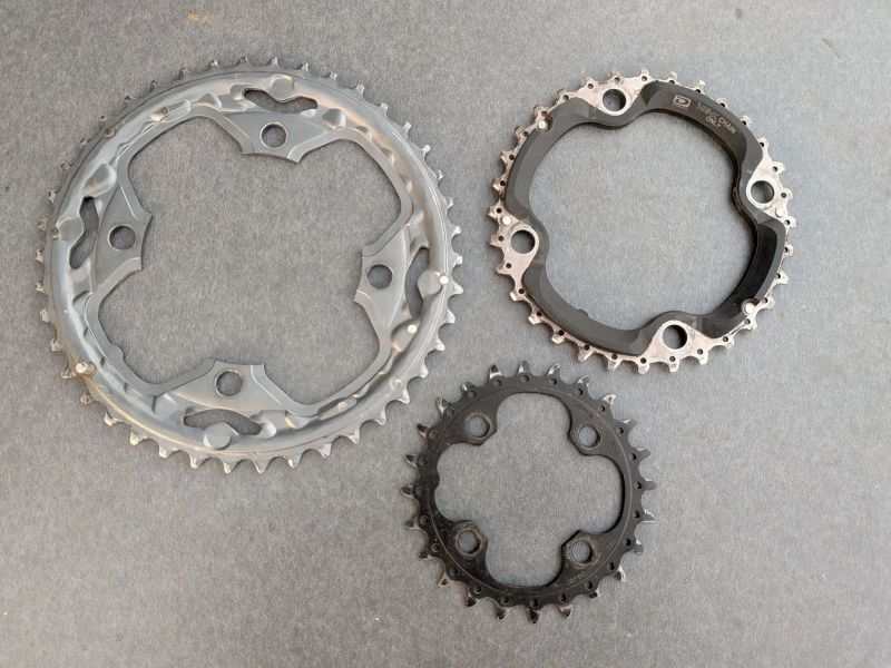 převodníky Shimano Deore 104/64mm 3x10