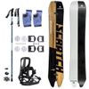 Splitboard set JONES Frontier Splitboard Black + pásy + vázání + hole