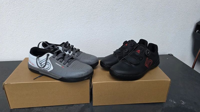 Five-ten freeriderpro 46 , kestrel boa 44 1/2