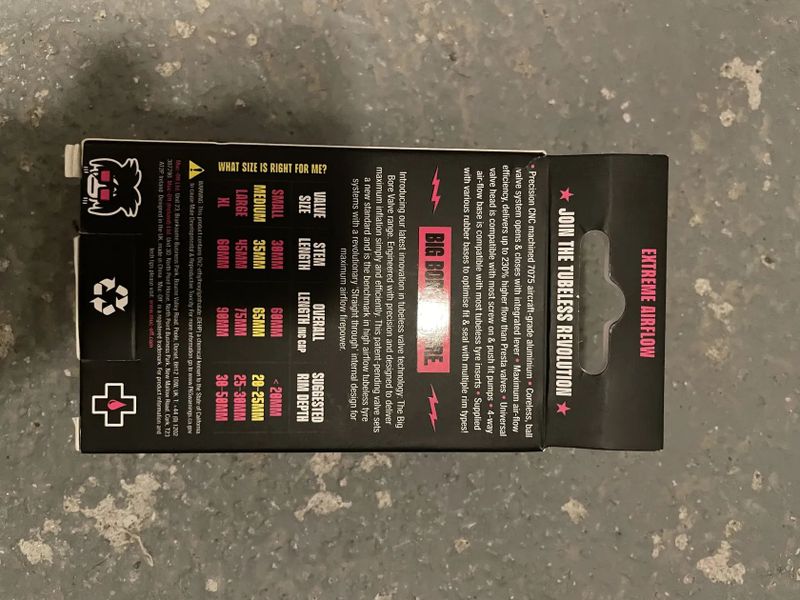 Muc-off Big Bore Lite tubeless valves