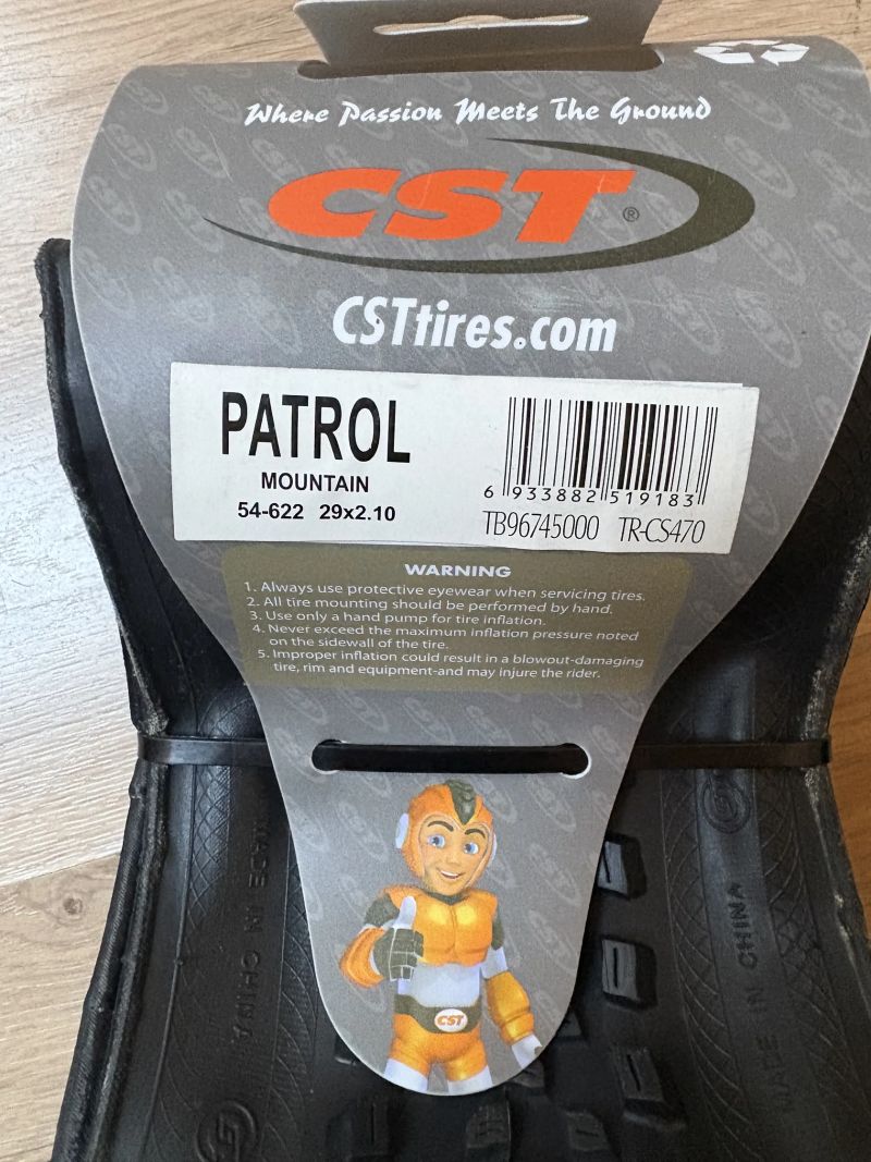 Tubeless pláště CST Patrol