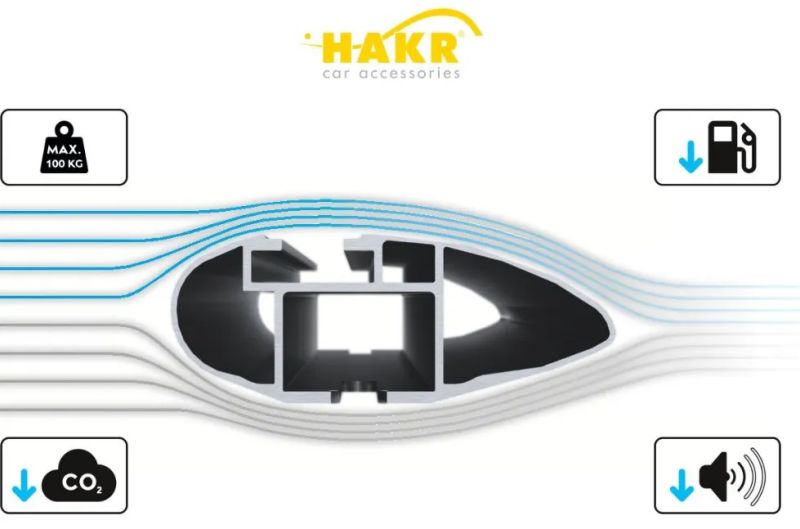 Střešní nosiče Hakr Wing profile black Kia Hyundai