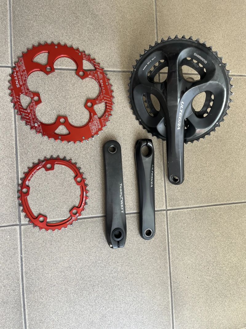 Silniční kliky Shimano FC-6750 včetně Wattmetru Team Zwat