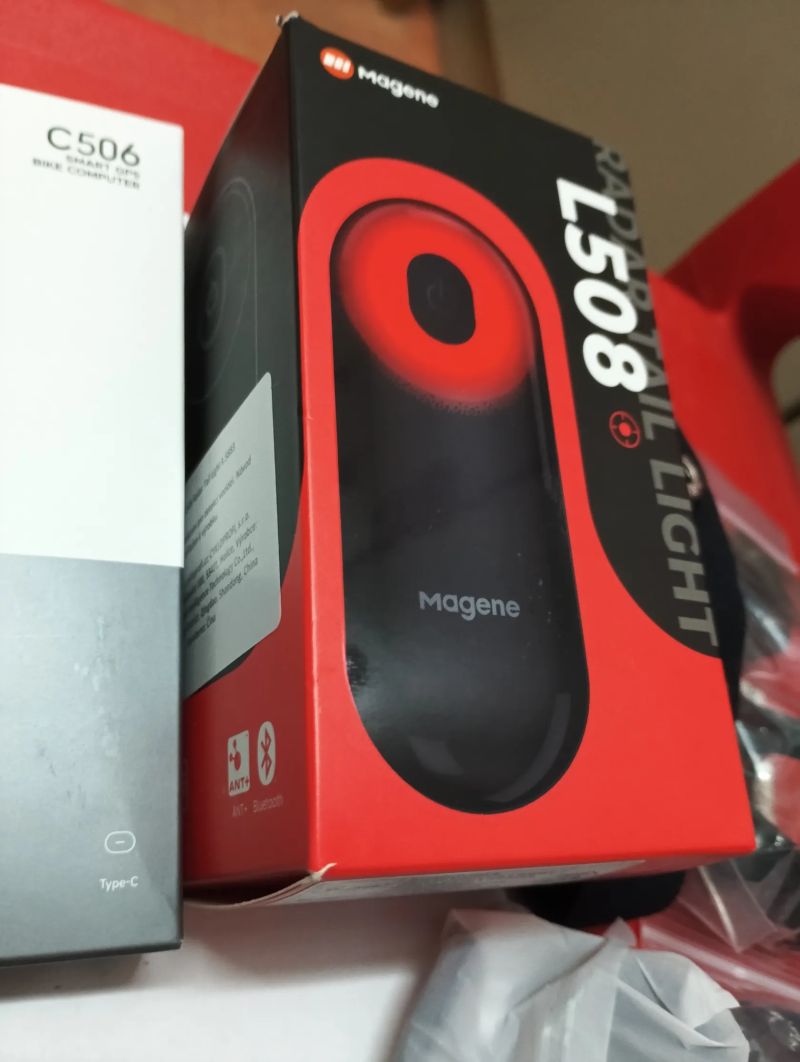 Magene C506 + radar Magene L508 a další 