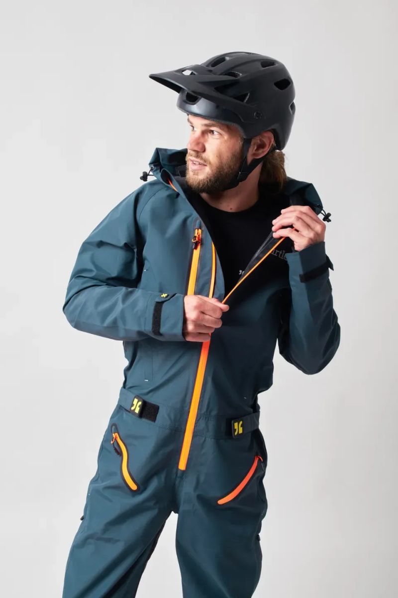 Kombinéza DIRTLEJ DIRTSUIT CORE EDITION STEEL BLUE/ORANGE vel. L