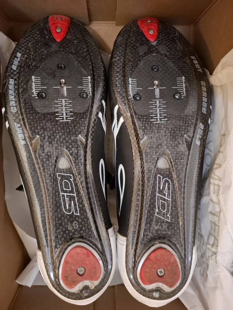 SIDI Wire Carbon Vernice : mat Black/White