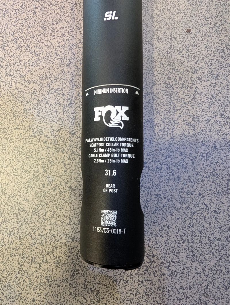 Teleskopická sedlovka Fox Transfer SL 150x31,6 mm
