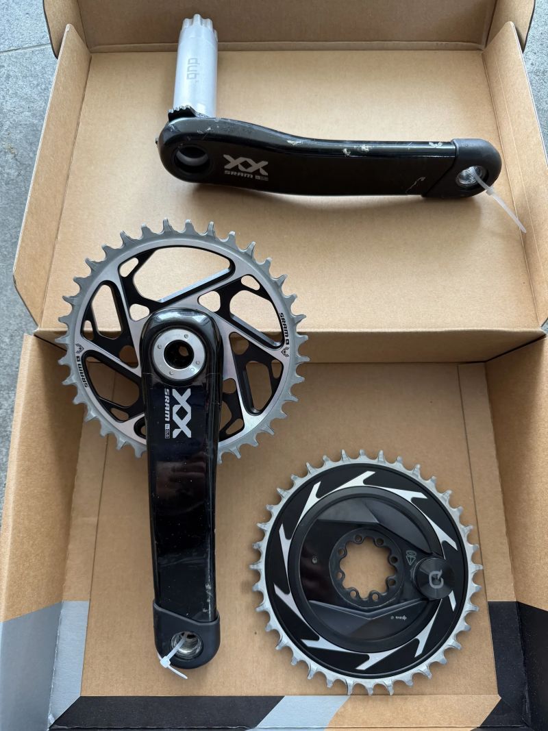 Kliky Sram XX Transmission 175 mm Q168 mm + Powermeter Quark (převodník 34 a 36 zubů) + kazeta XX