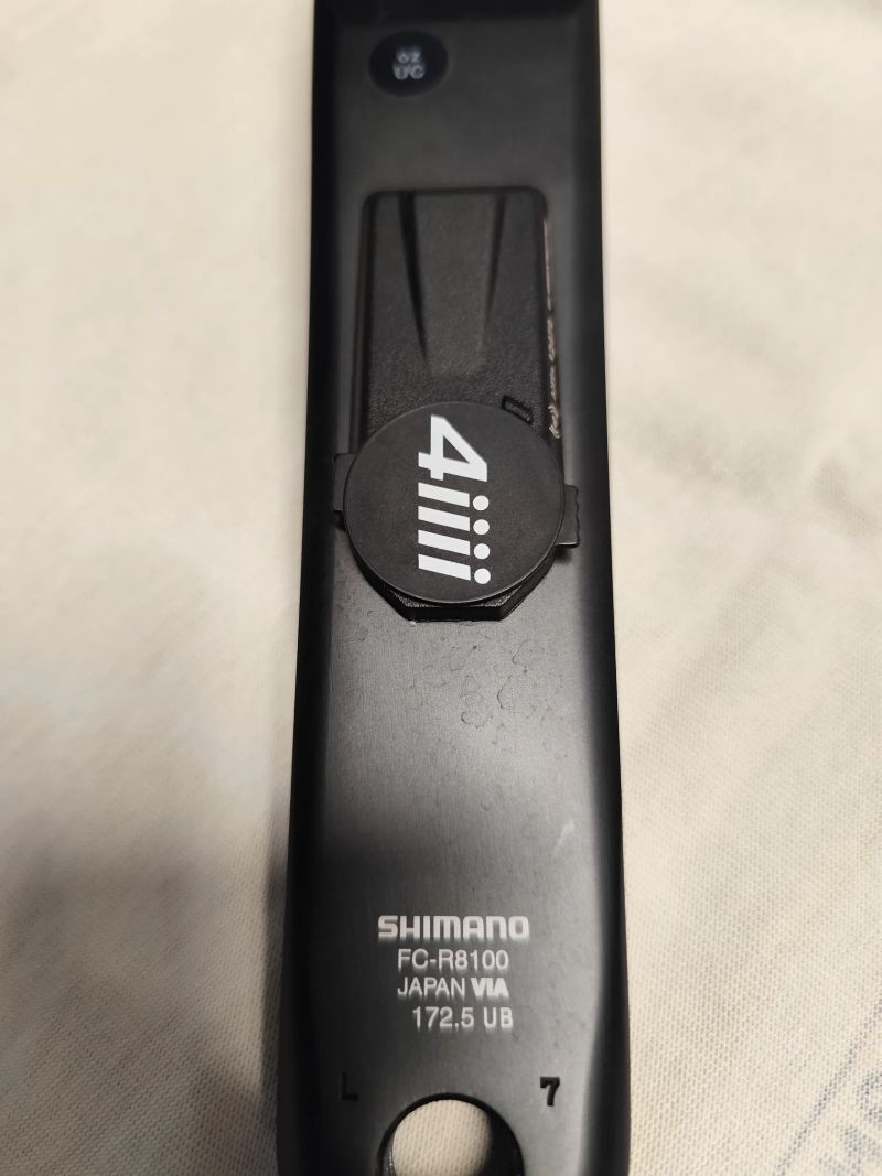 Levá klika 4iiii Shimano R8100 Precision 3+ 172,5mm s wattmetrem 