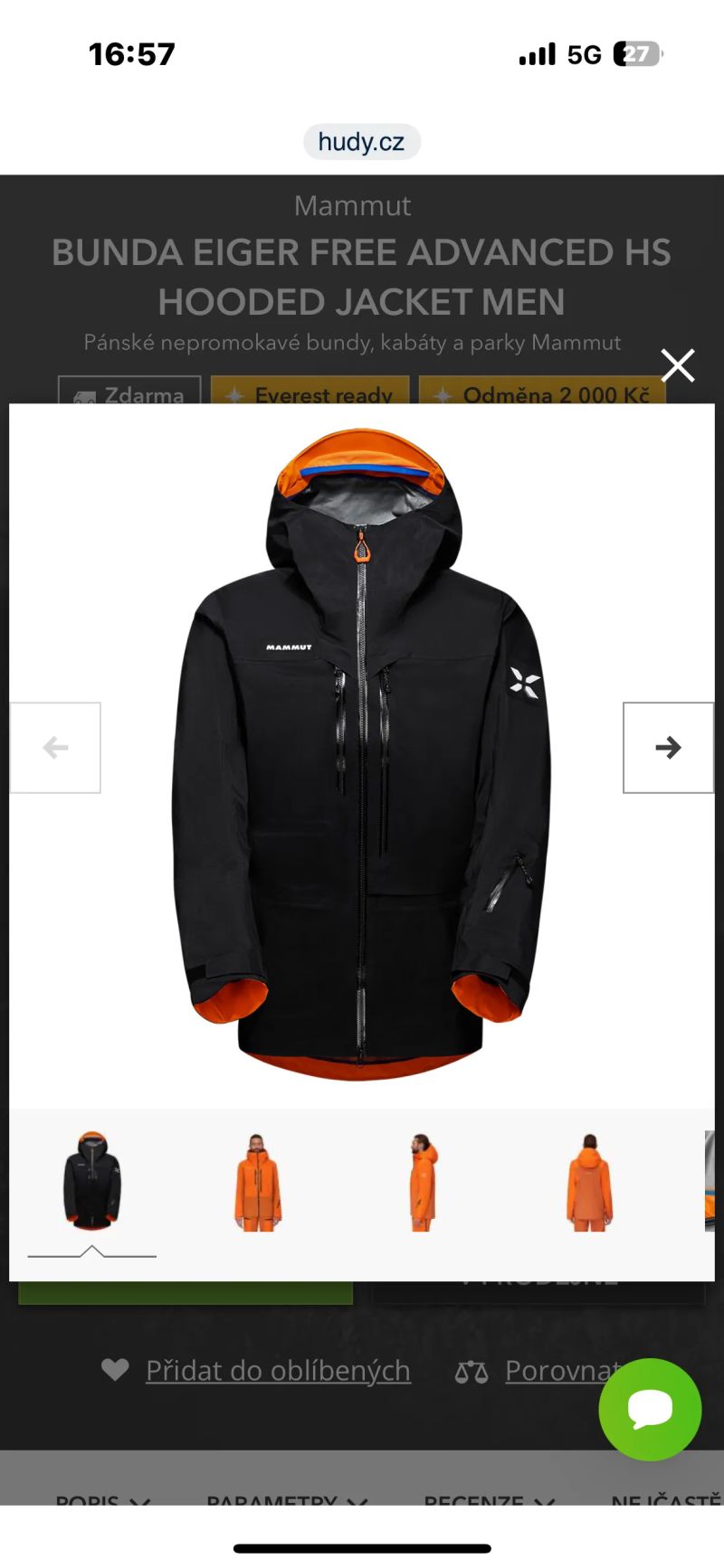 Bunda eiger advanced HS a kalhoty 