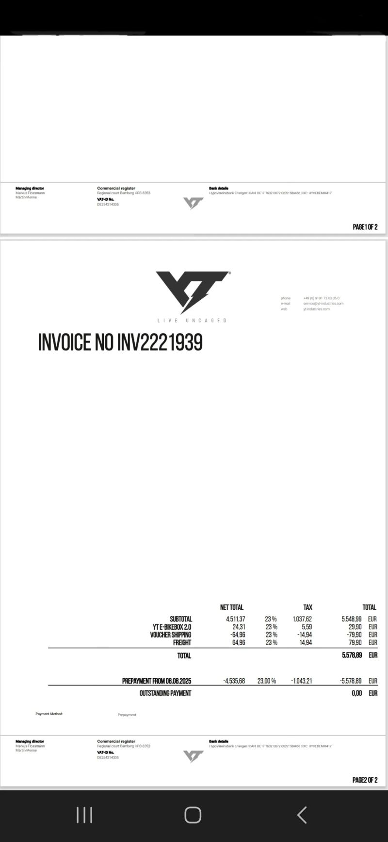 Nový YT Industries Decoy SN 29 Core 2 Reflex Red L 2025 20kg 