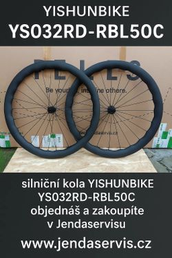 NOVÁ Silniční / Gravel karbonová kola Yishun RSL38/RLB50 – výška 38/50mm, tubeless ready, UD mat.