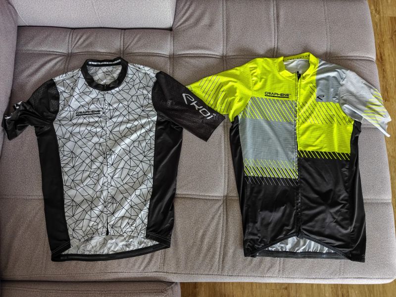 2 silniční dresy Ekoi Graphene XXL