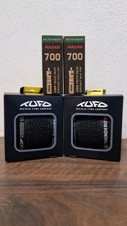 Prodám gravel pláště Tufo Thundero TR 700x36C (2 ks) + duše Maxxis 700x33/50