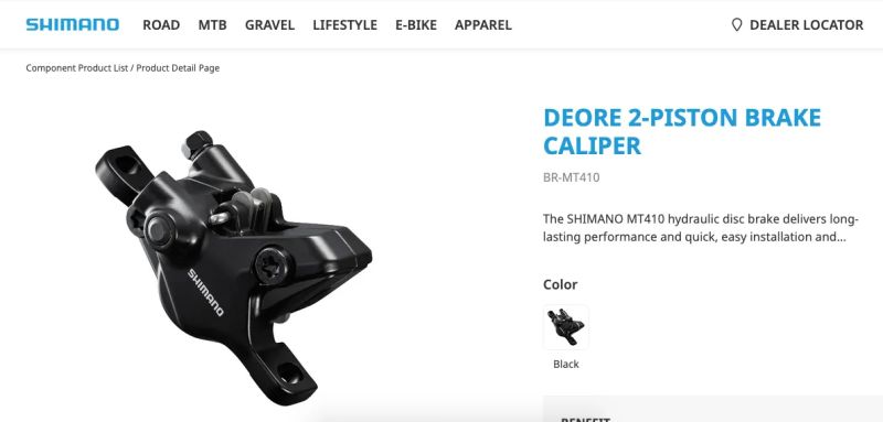 NOVÝ Brzdový set Shimano (P+Z) - páky BL-M4100 + třmeny BR-MT410