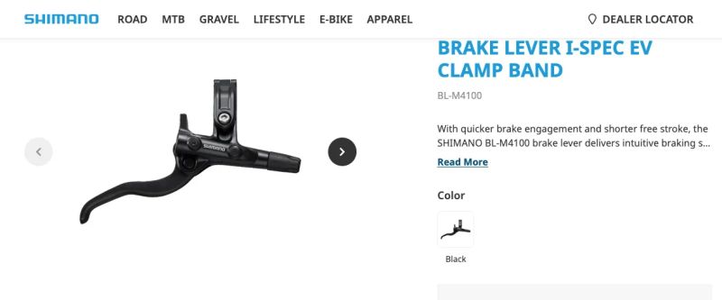 NOVÝ Brzdový set Shimano (P+Z) - páky BL-M4100 + třmeny BR-MT410