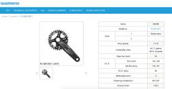 NOVÉ Shimano kliky FC-M5100-1, převodník 32Z, délka 170mm