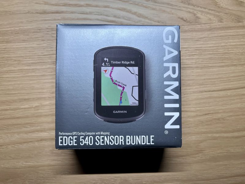 Garmin Edge 540 (kupován 23. 5. 2025) – jako nový, kompletní příslušenství