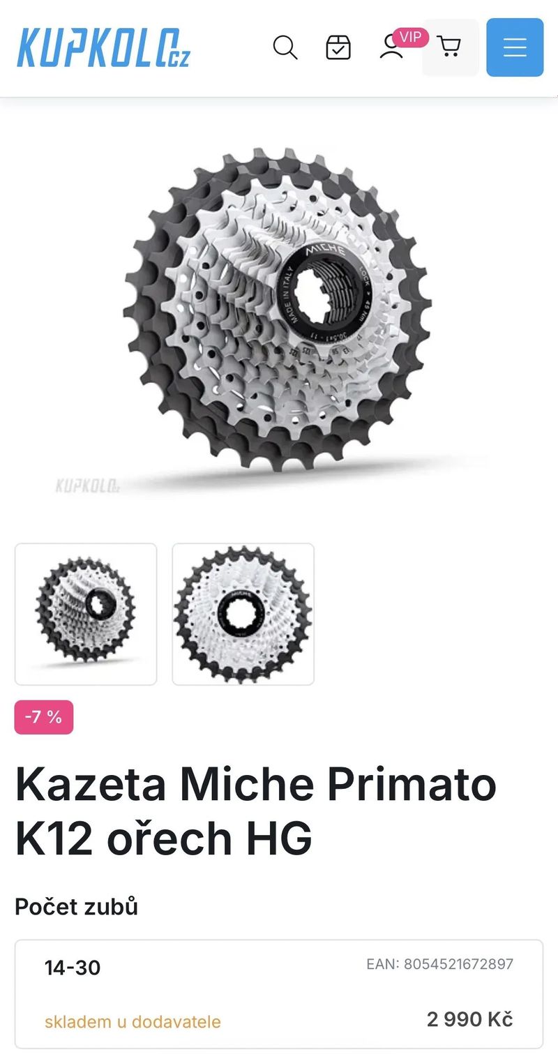 Kadetská kazeta Miche K12