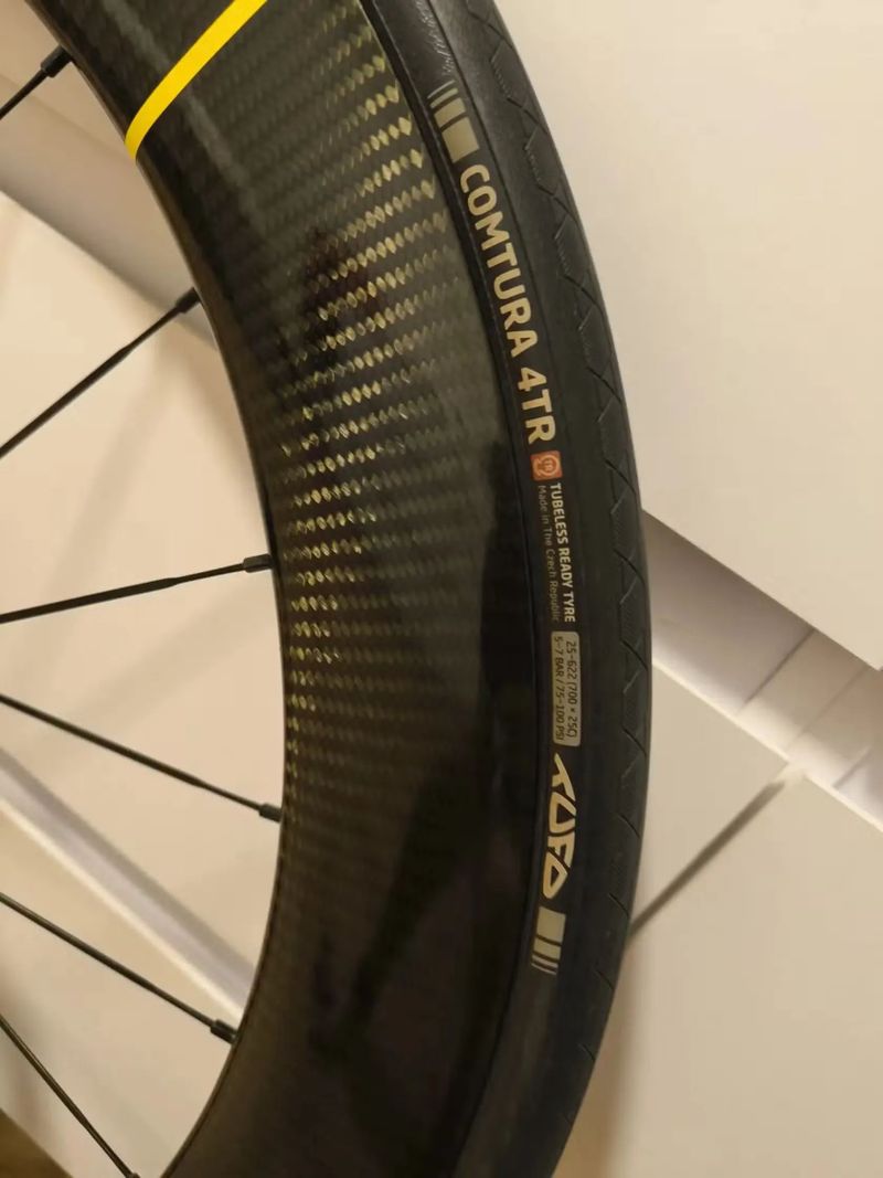 Mavic cosmic SL 65 sram XD-R pláště Tufo Comtura 4 25mm (prodej bez kazety a bez kotoučů) 