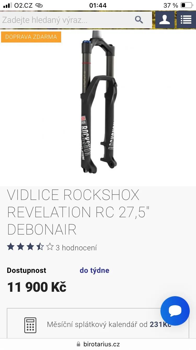 Celoodpružene horské kolo 27,5+