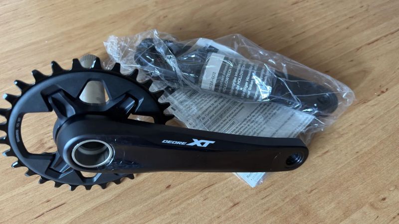 Kliky Shimano Deore XT vč. převodníku - NOVÉ