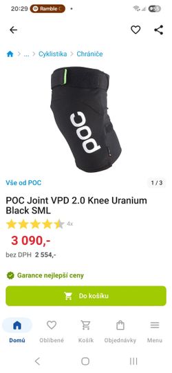 POC Joint VPD 2.0 Knee Uranium Black L