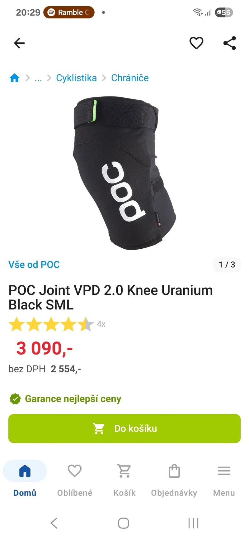 POC Joint VPD 2.0 Knee Uranium Black L
