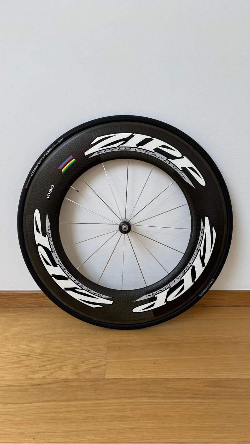 Zapletené přední kolo ZIPP 1080, pro ráfkové brzdy, galusková