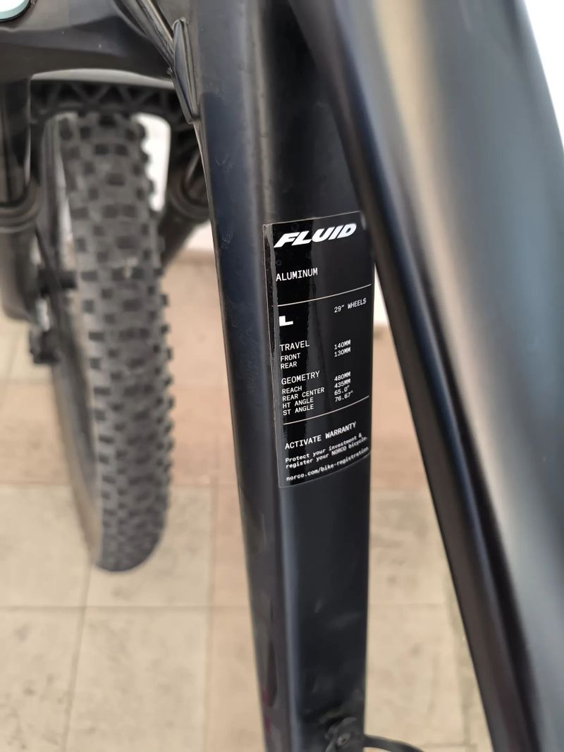 Norco Fluid A4 Black 29-L