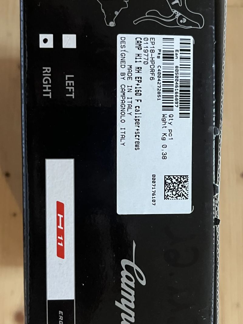 Campagnolo H11 pravá brzdová/řadící páka 11s, hydraulika, třmen RH 160mm