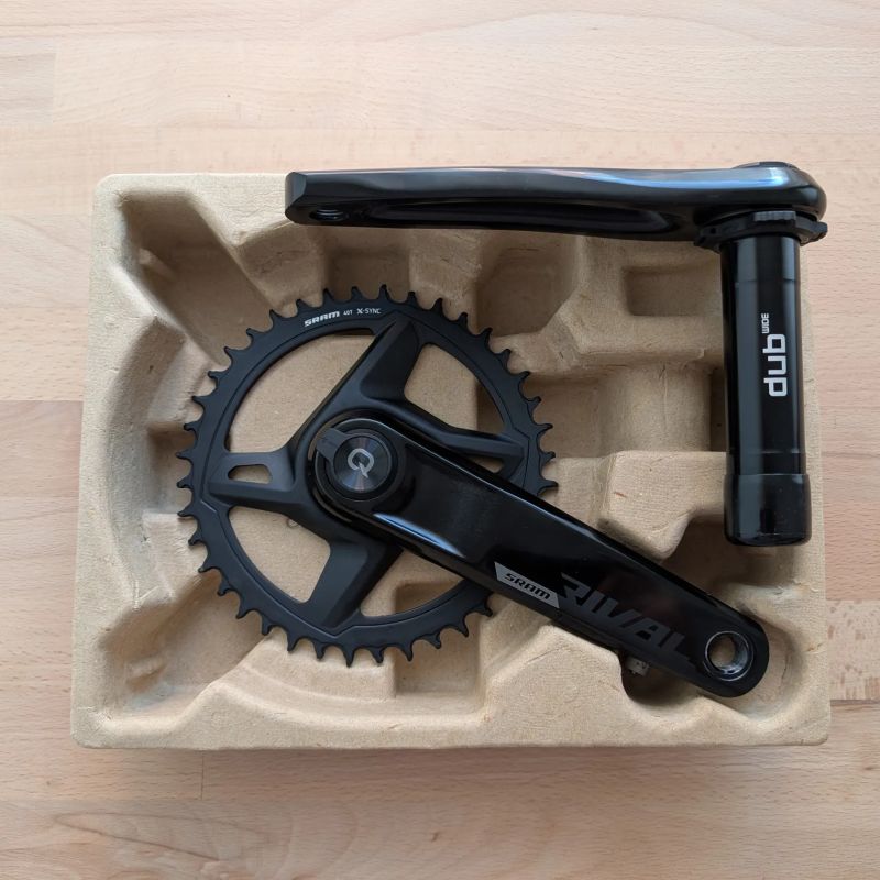 SRAM Rival AXS DUB Wide 1x12 40T 165mm s wattmetrem