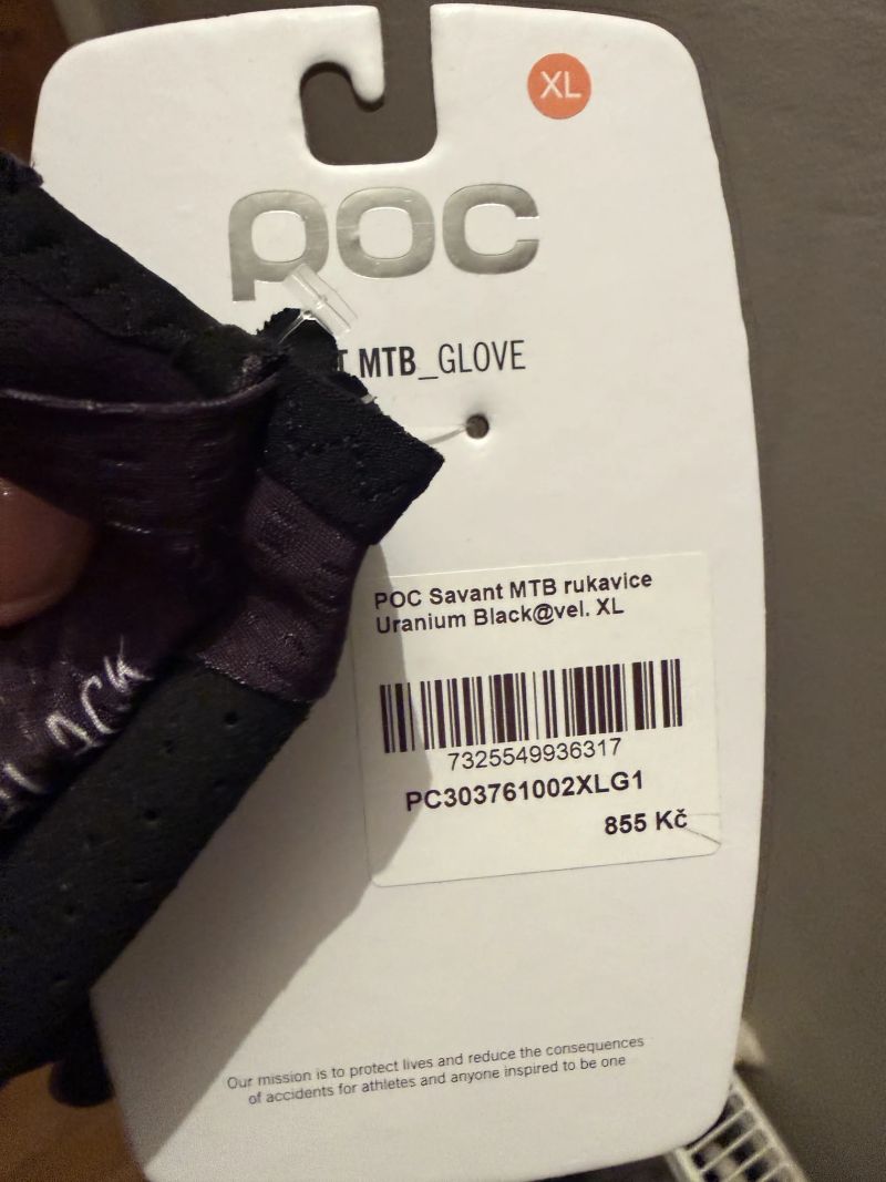 rukavice POC Savant MTB Uranium Black nové