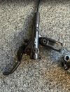 Brzdy Shimano XT BR-M8220 - set - přední a zadní, destičky Galfer fialové