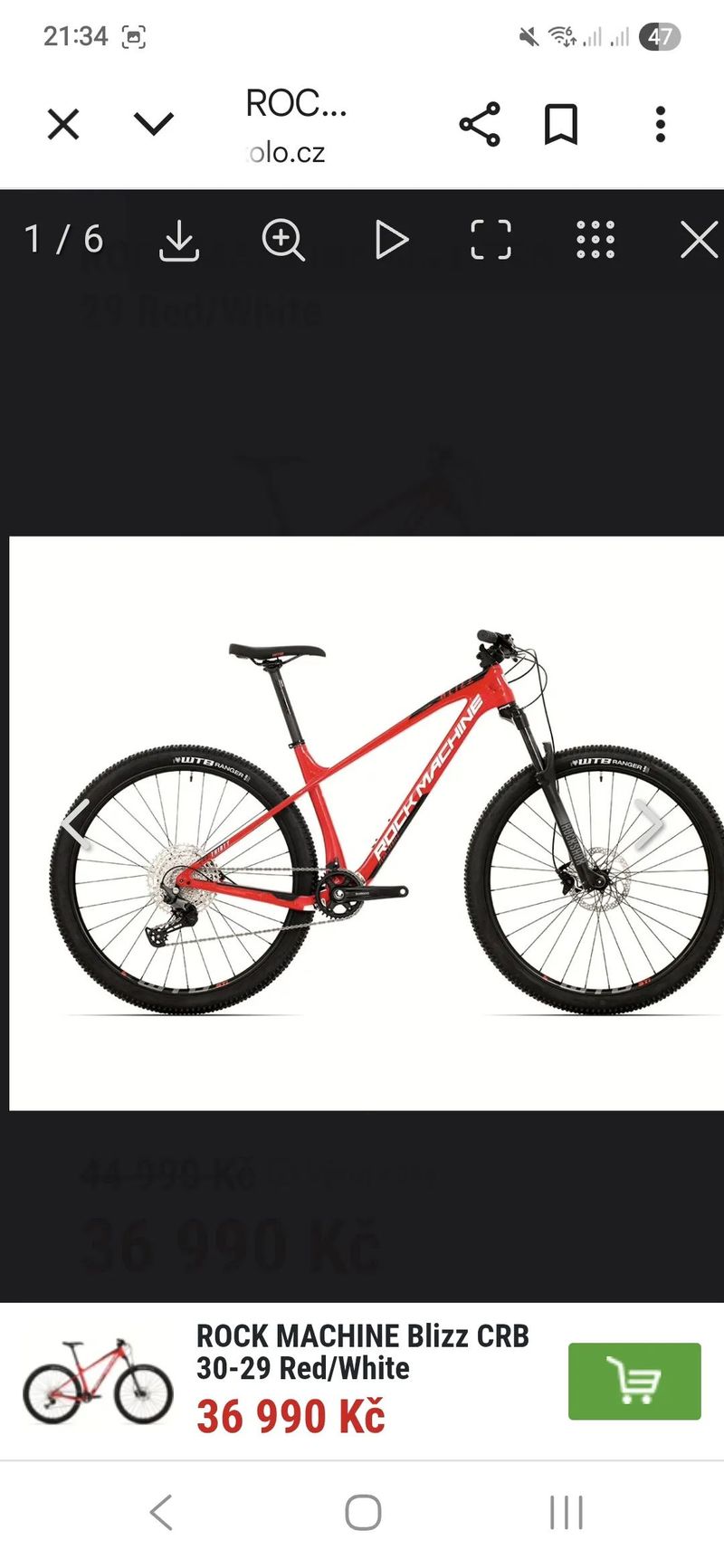 Rock Machine Blizz CRB 30-29 Red/White