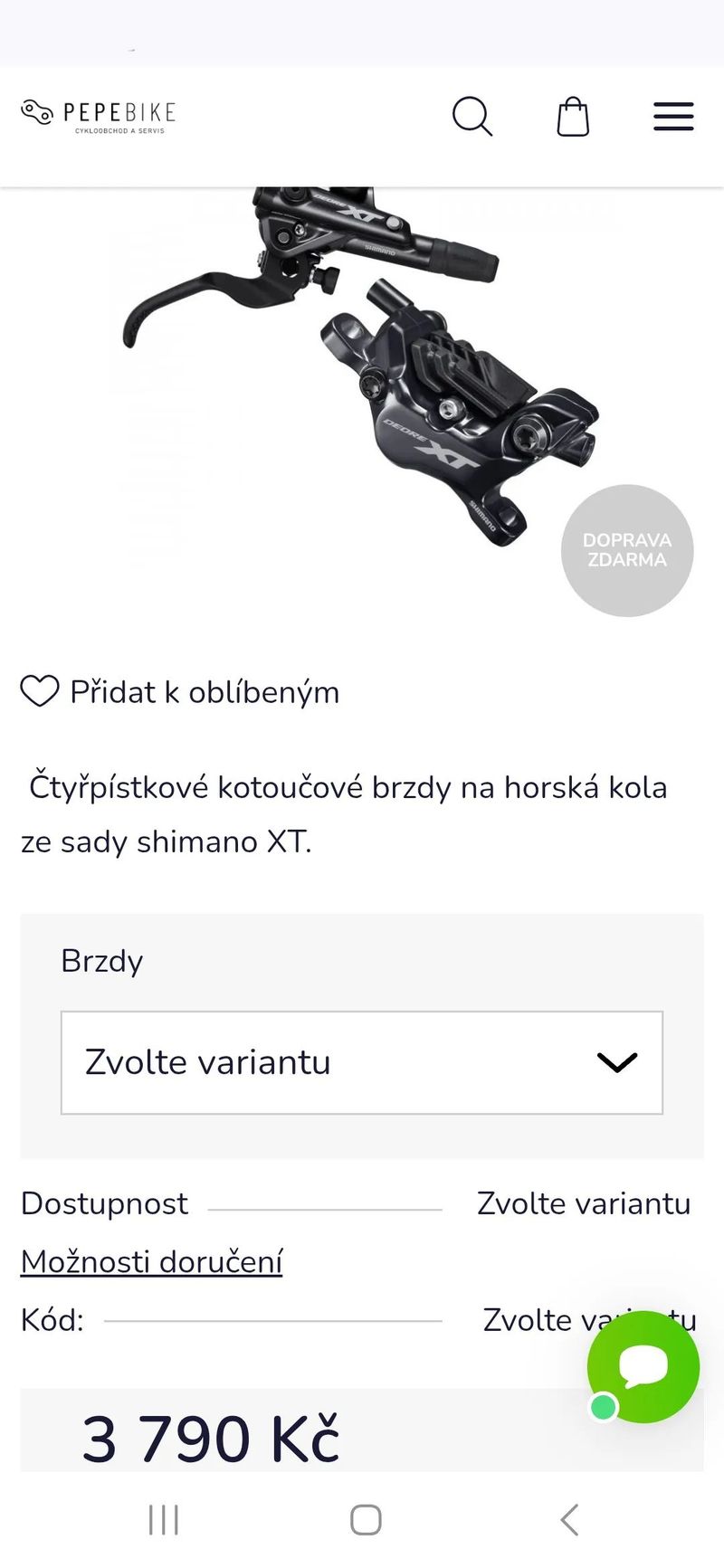 Nová Sada Shimano Deore XT Br-M8120 IceTech