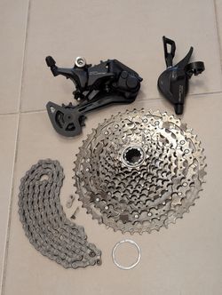 Prodám Shimano CUES - řazení přehazovačku, kazetu a řetěz