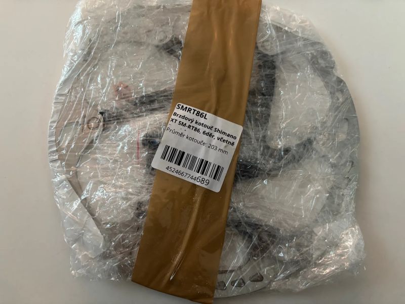 Shimano XT SM-RT86, 6děr, včetně šroubů , 203mm