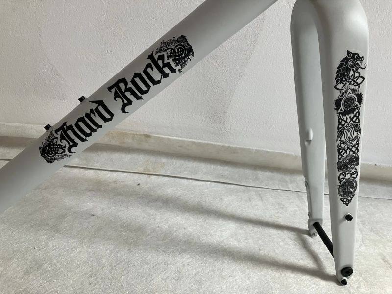 Gravelová rámová sada, vel. 54, Alu + karbon, NOVÁ