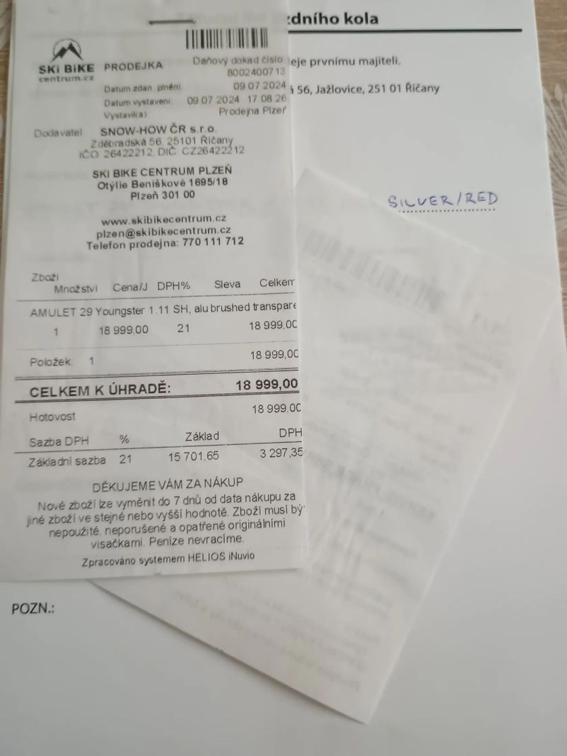 Amulet Youngster 29" - juniorské/dětské horské kolo ROČNÍ V ZÁRUCE