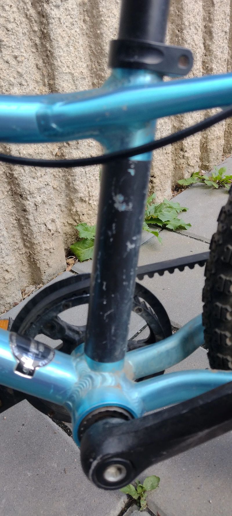 Dětské kolo Rascal 16 (výška 100 - 115cm) Aquamarine.Kolo místy odřené (viz foto), ale funkční.