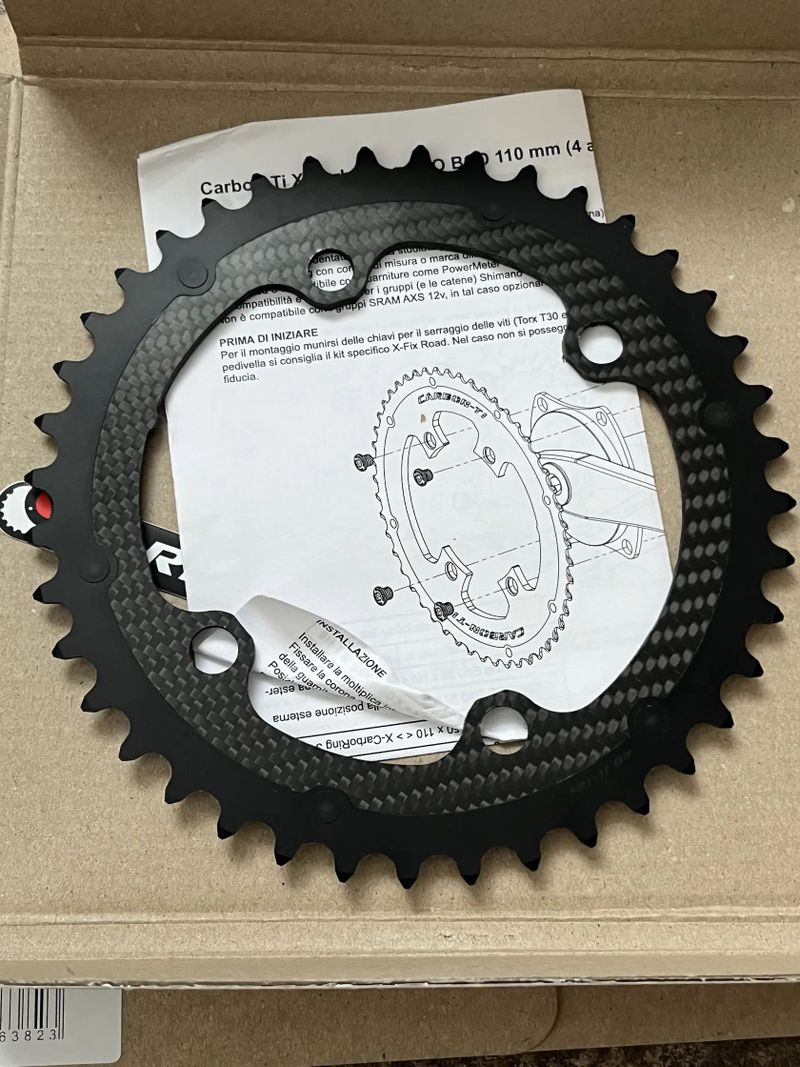 Převodníky CARBON-TI X-CarboRing Evo 110 mm 54/40 pro Dura Ace R9200