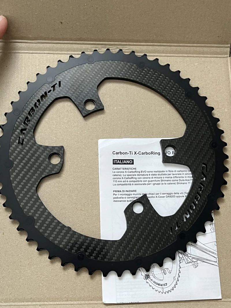 Převodníky CARBON-TI X-CarboRing Evo 110 mm 54/40 pro Dura Ace R9200