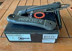 MTB karbonové kliky Praxis Works Girder 170 mm + převodník + střed + nářadí